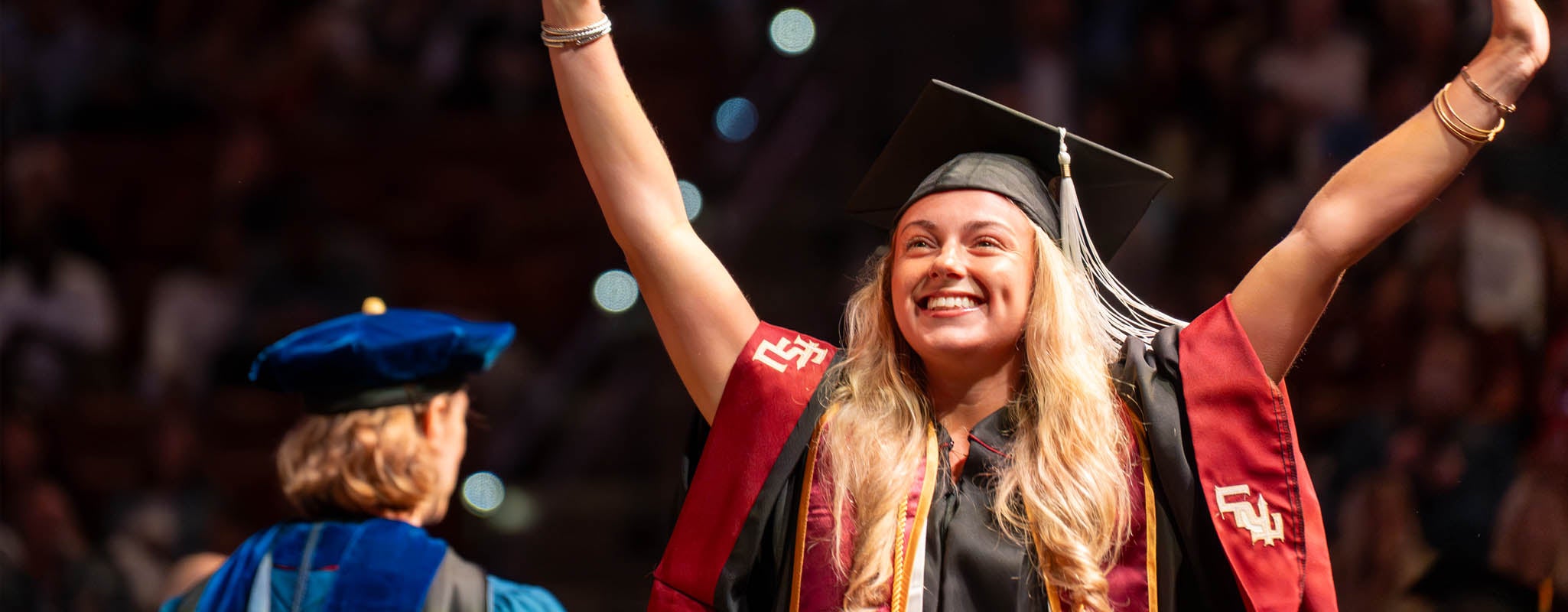 FSU student graduating.
