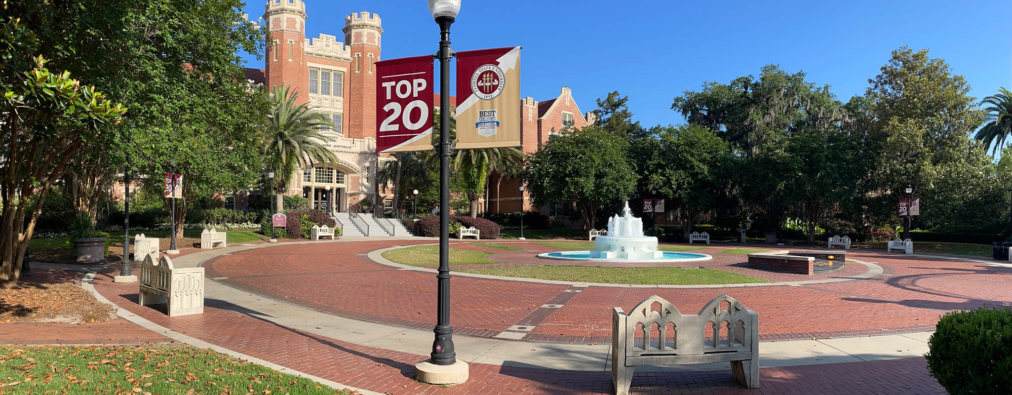 Image of Wescott and fountain at FSU.